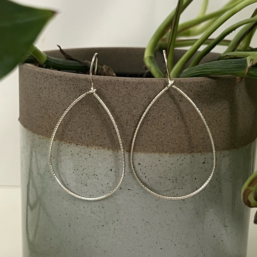 Silpada Sterling Silver Slimline Oval Earrings, 925